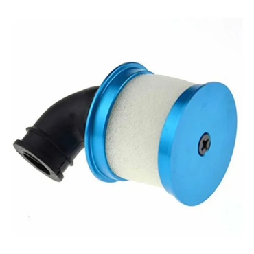 FILTRO DE AR EM ALUMÍNIO PARA AUTOMODELOS 1/10 NA COR AZUL FLYERMOD FLM N10001